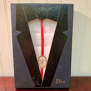 Vintage Dior Monsieur's Handkerchiefs- Set of 3 in Original Gift Box
